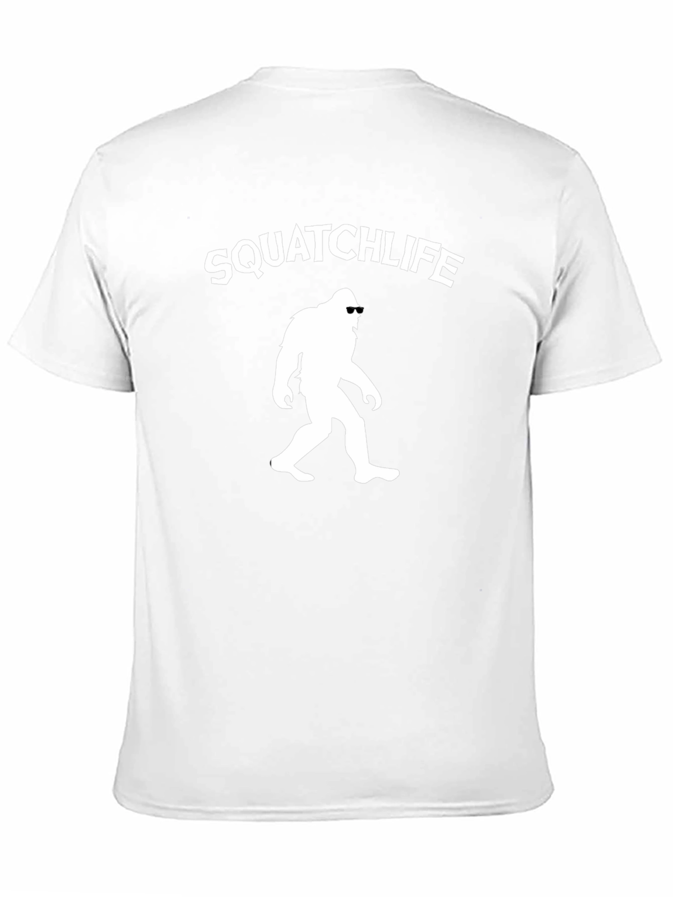 Squatchlife Graphic Tee - Black Cotton Bigfoot T-Shirt