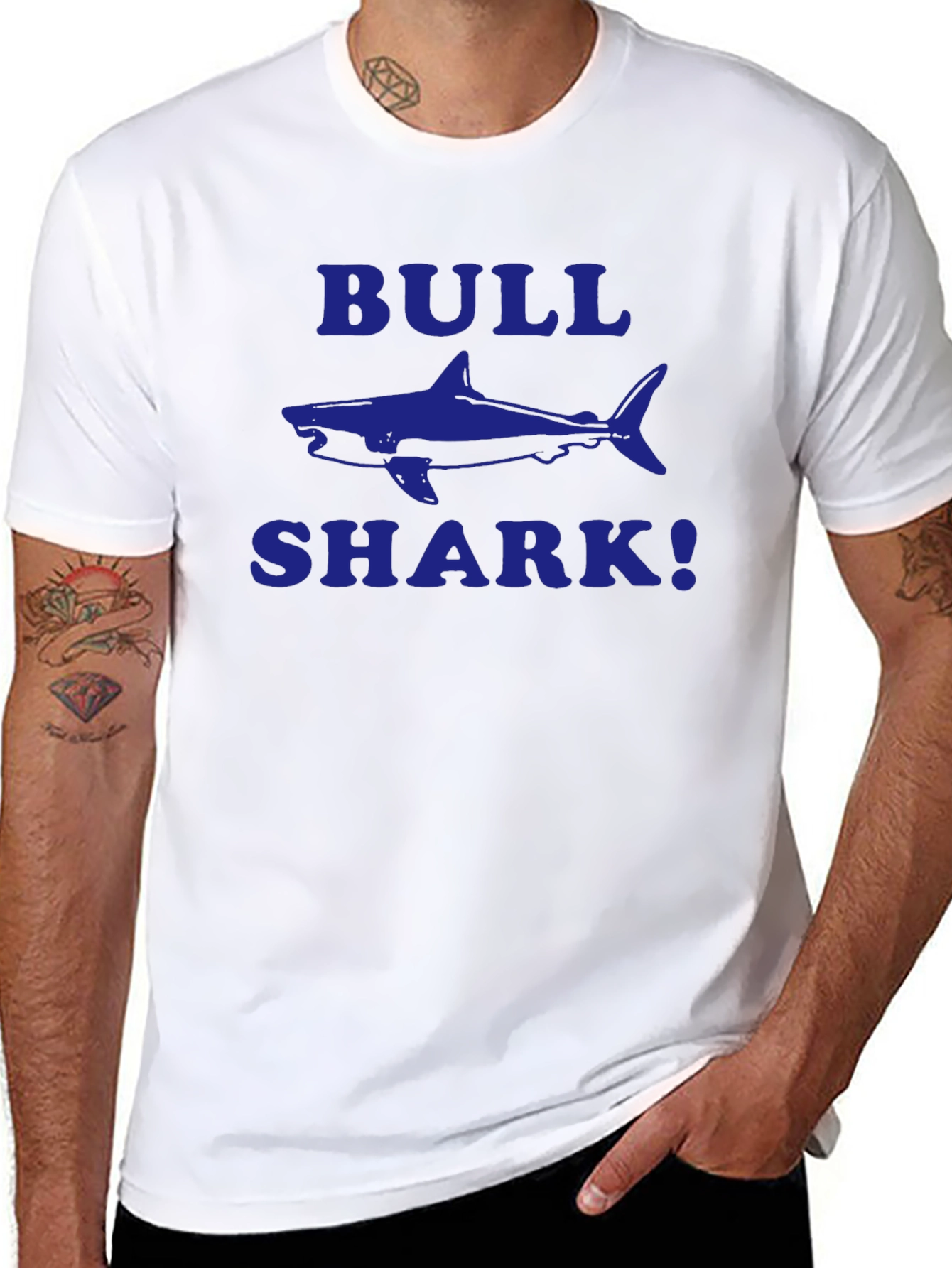 Bull Shark Graphic T-Shirt - Black