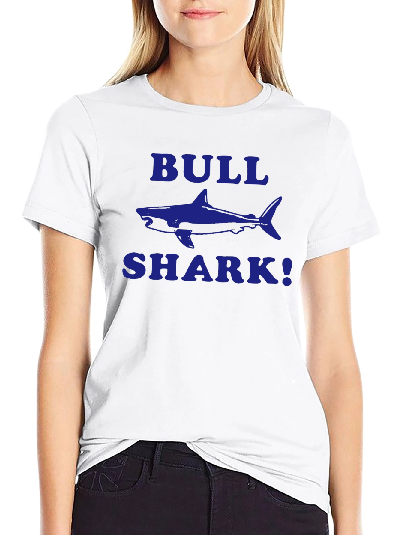 Bull Shark Graphic T-Shirt - Black
