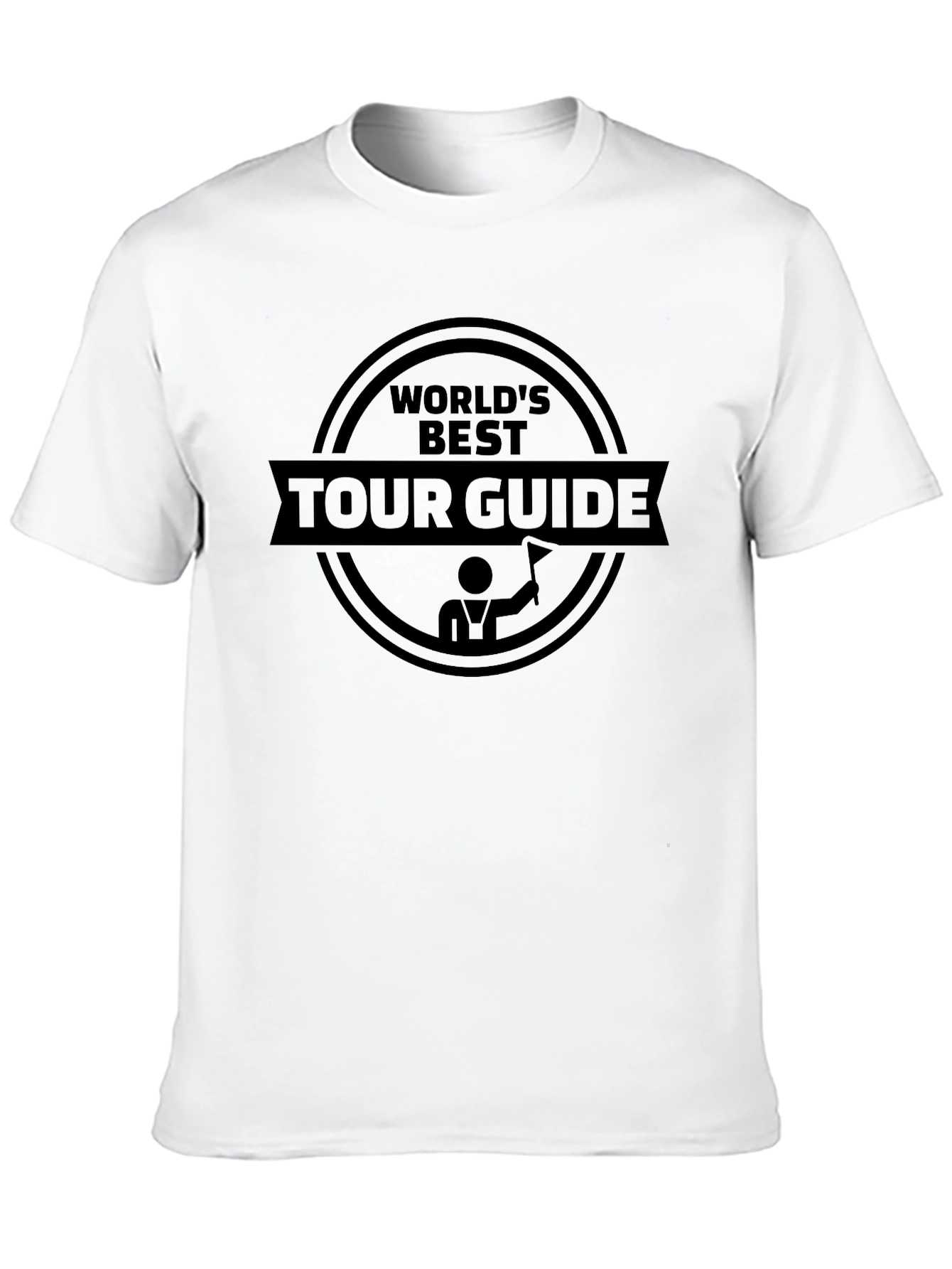 Worlds Best Tour Guide Black Graphic T-Shirt