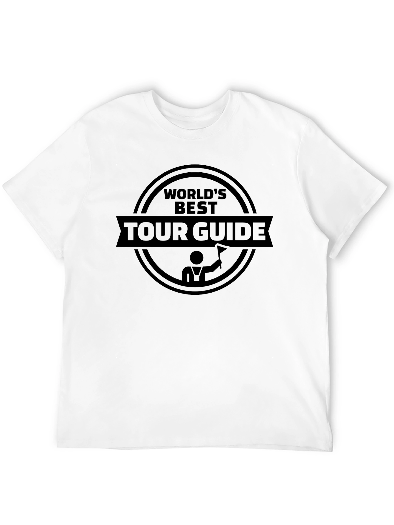 Worlds Best Tour Guide Black Graphic T-Shirt