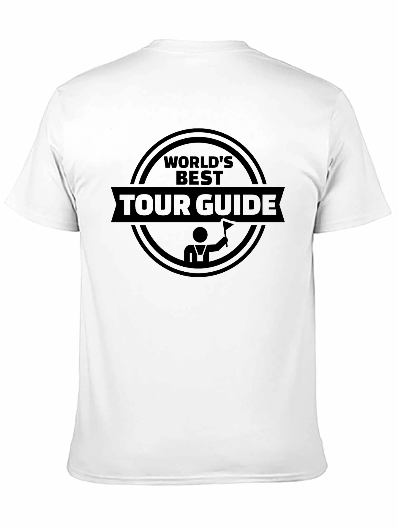 Worlds Best Tour Guide Black Graphic T-Shirt