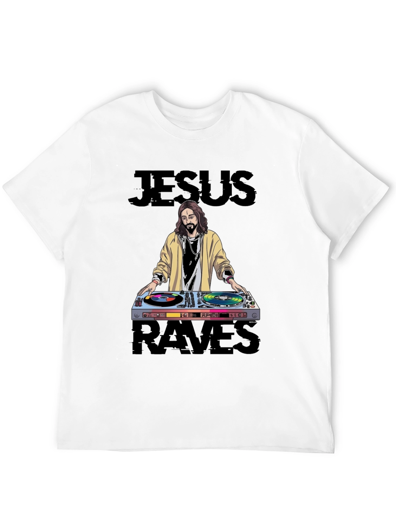 Jesus Raves Graphic T-Shirt