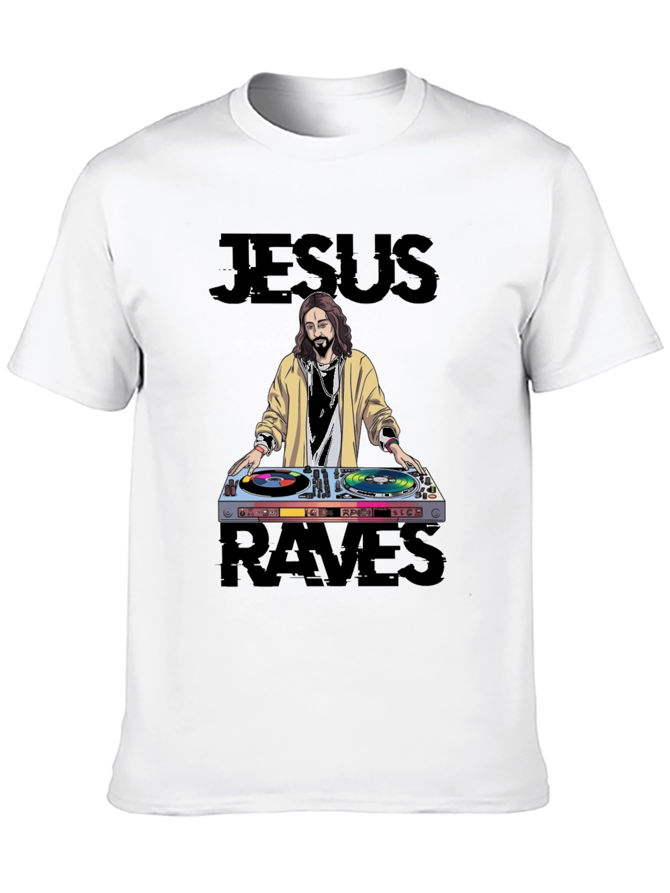 Jesus Raves Graphic T-Shirt