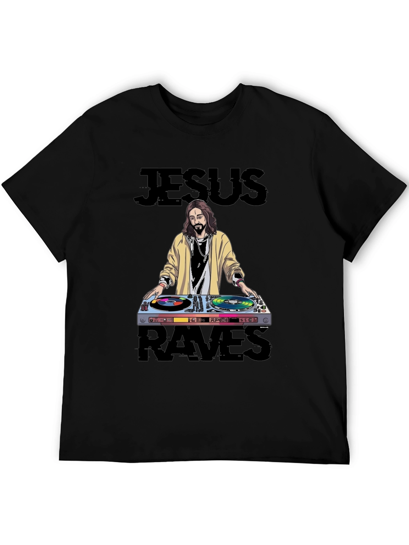 Jesus Raves Graphic T-Shirt