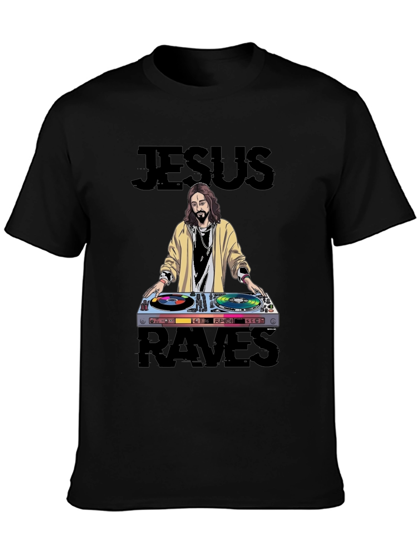Jesus Raves Graphic T-Shirt