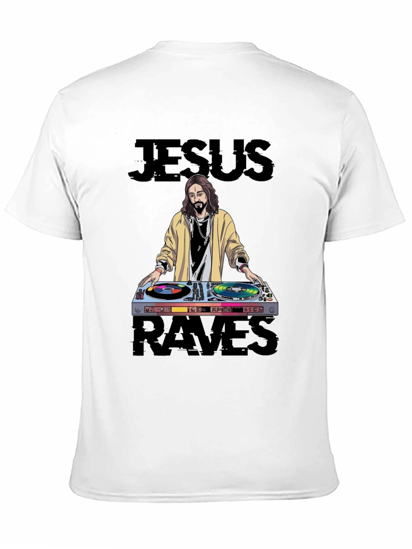 Jesus Raves Graphic T-Shirt