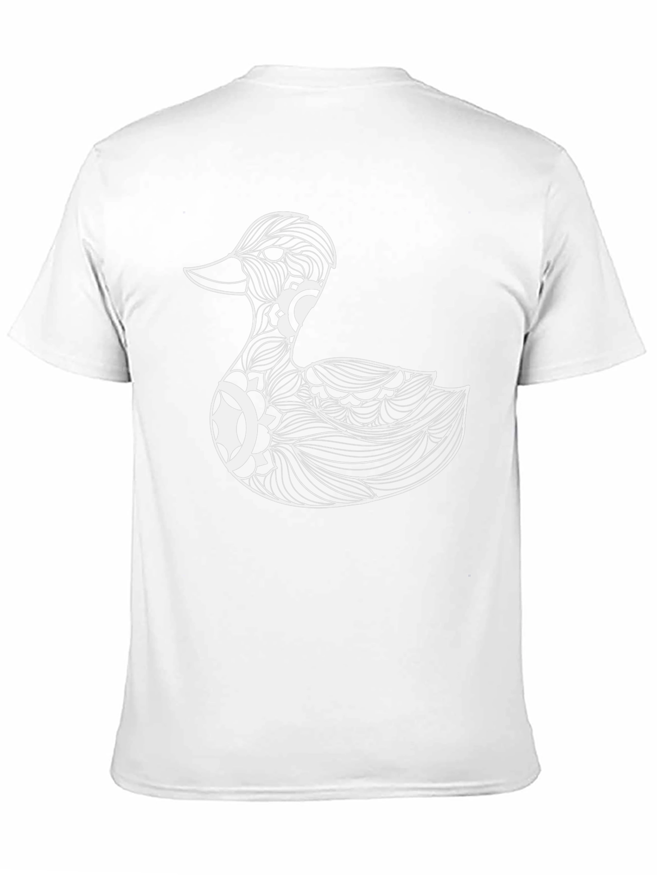 Duck Mandala Black T-Shirt - Stylish Graphic Tee