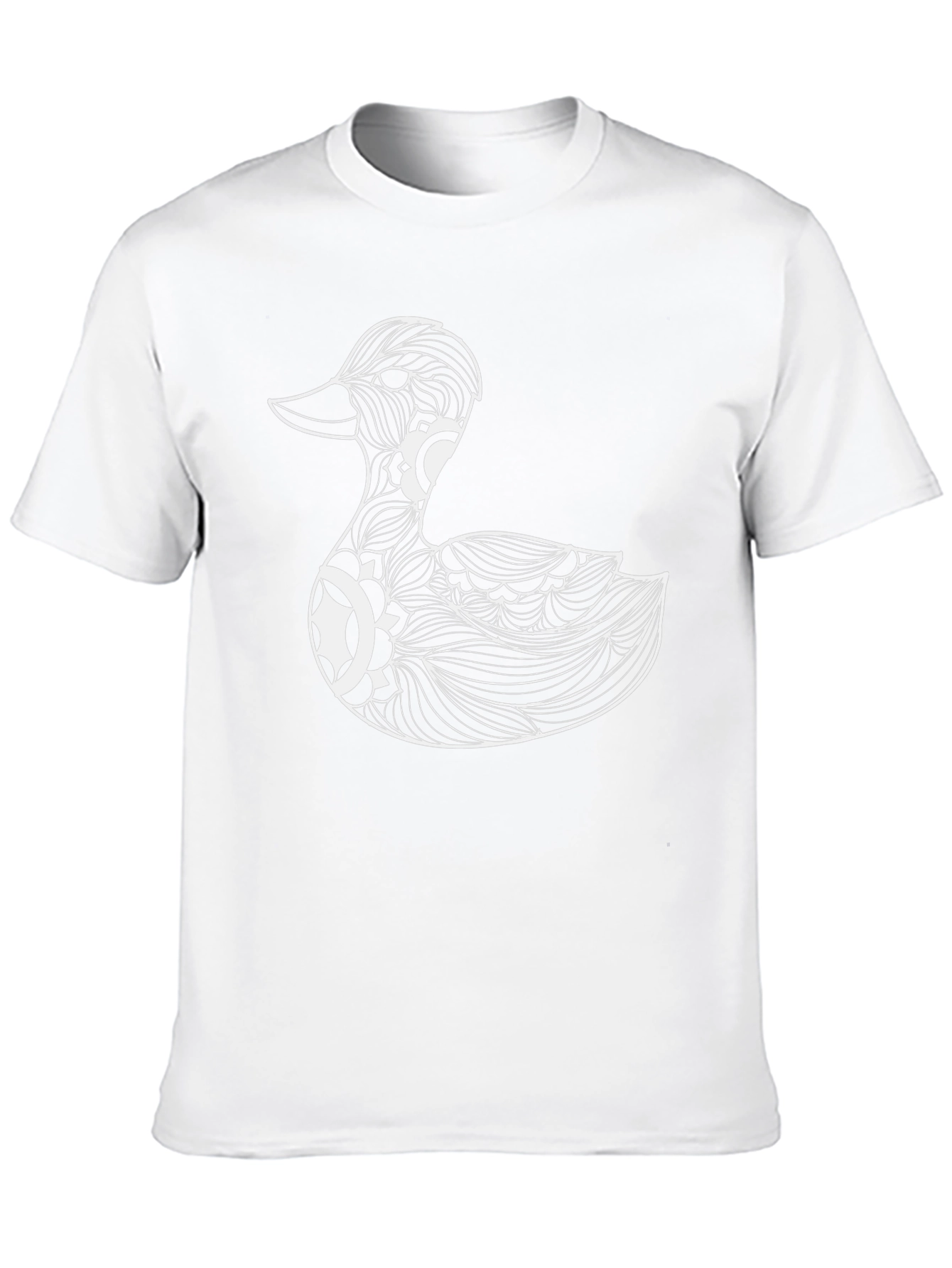 Duck Mandala Black T-Shirt - Stylish Graphic Tee