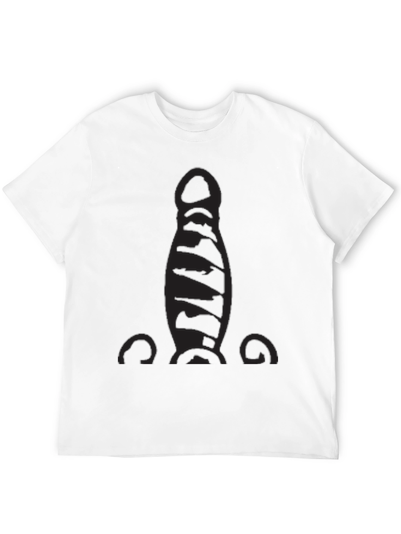 Mens Black Bowling Pin Graphic Tee
