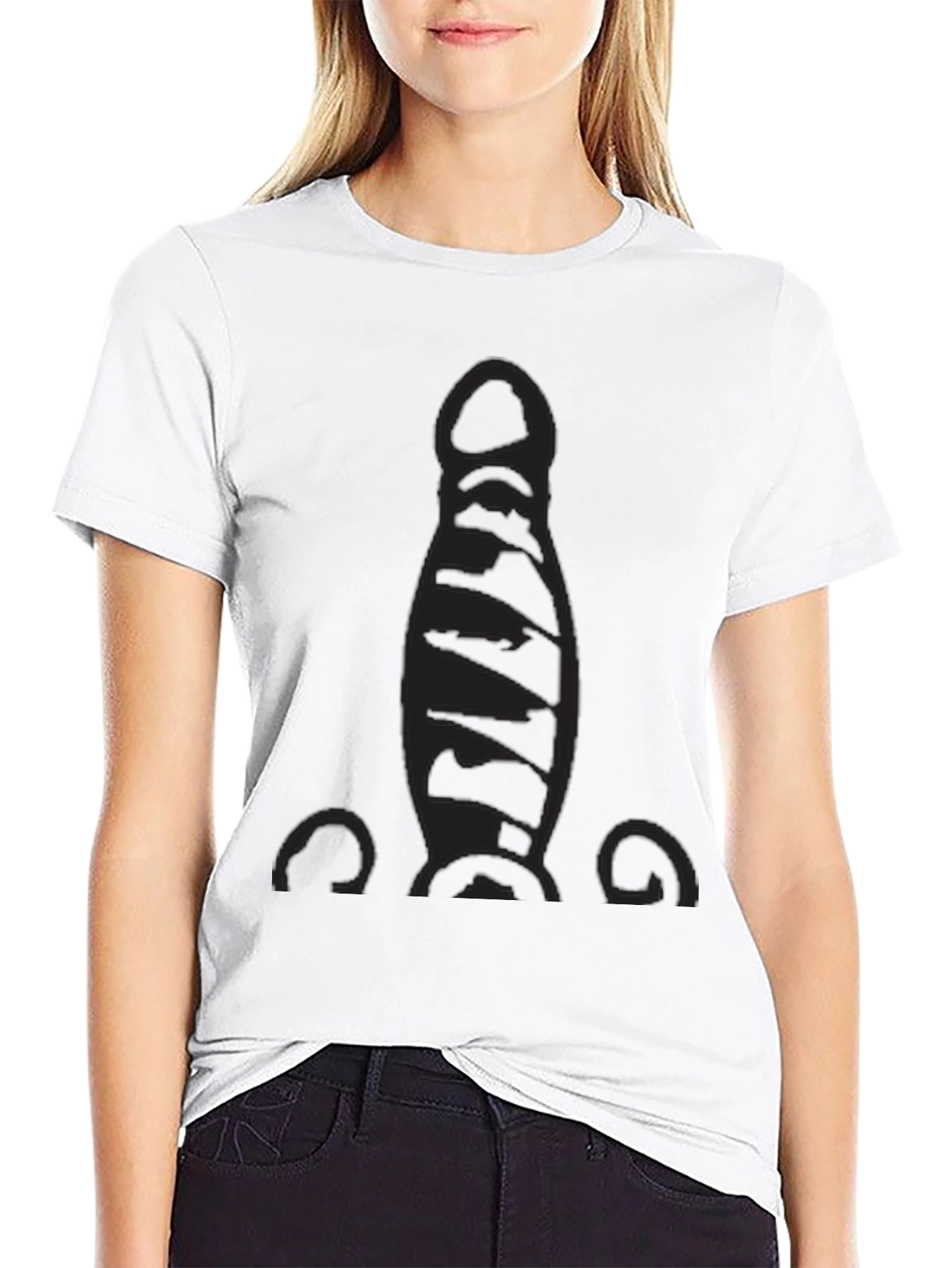 Mens Black Bowling Pin Graphic Tee