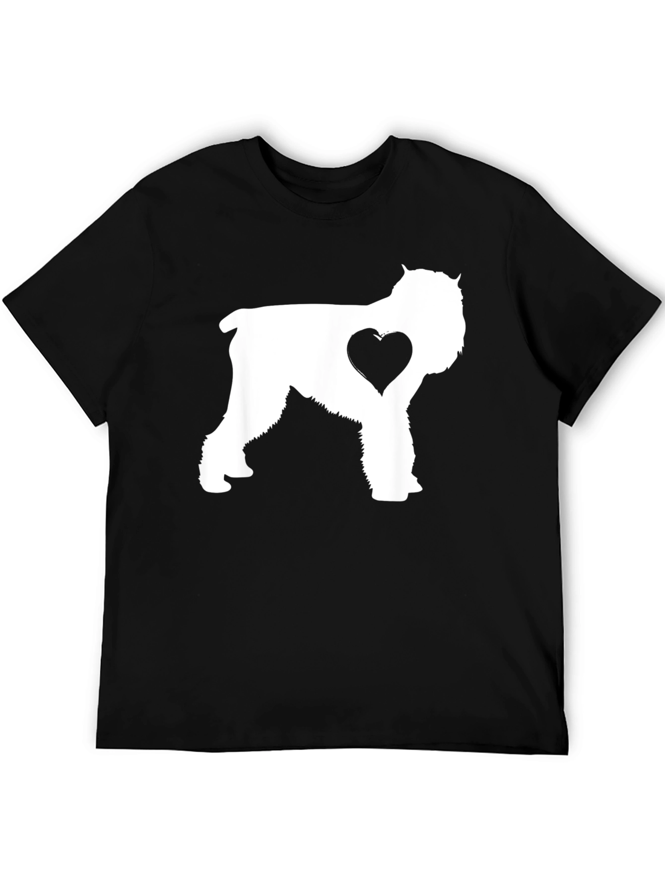 Dog Lover T-Shirt - Schnauzer Heart Graphic