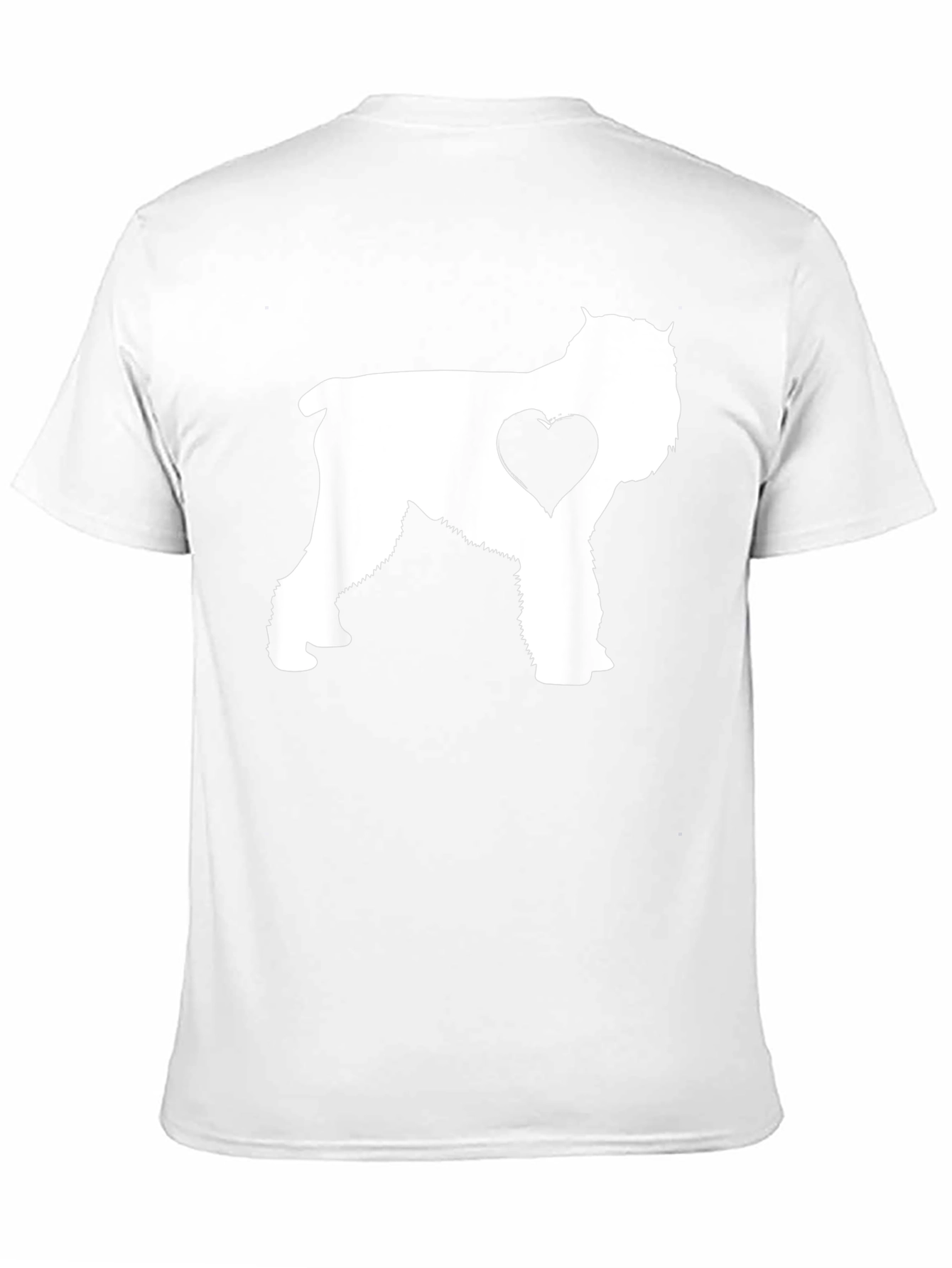 Dog Lover T-Shirt - Schnauzer Heart Graphic