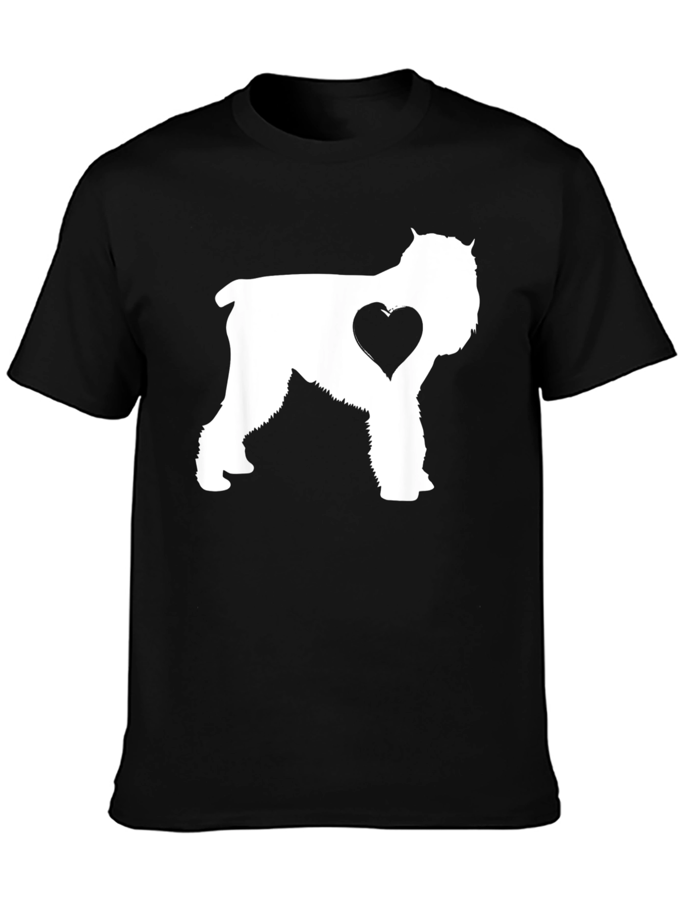 Dog Lover T-Shirt - Schnauzer Heart Graphic