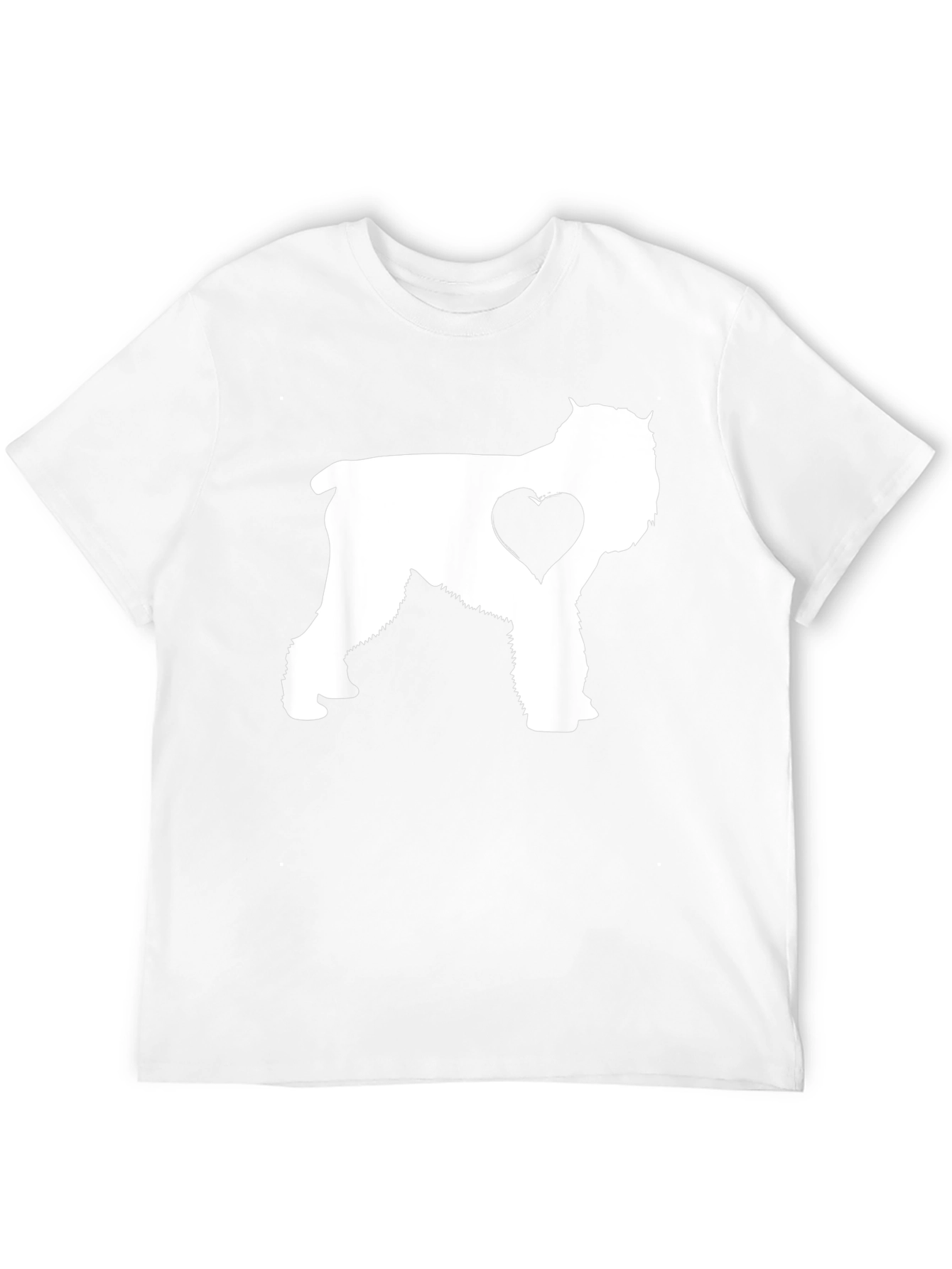 Dog Lover T-Shirt - Schnauzer Heart Graphic