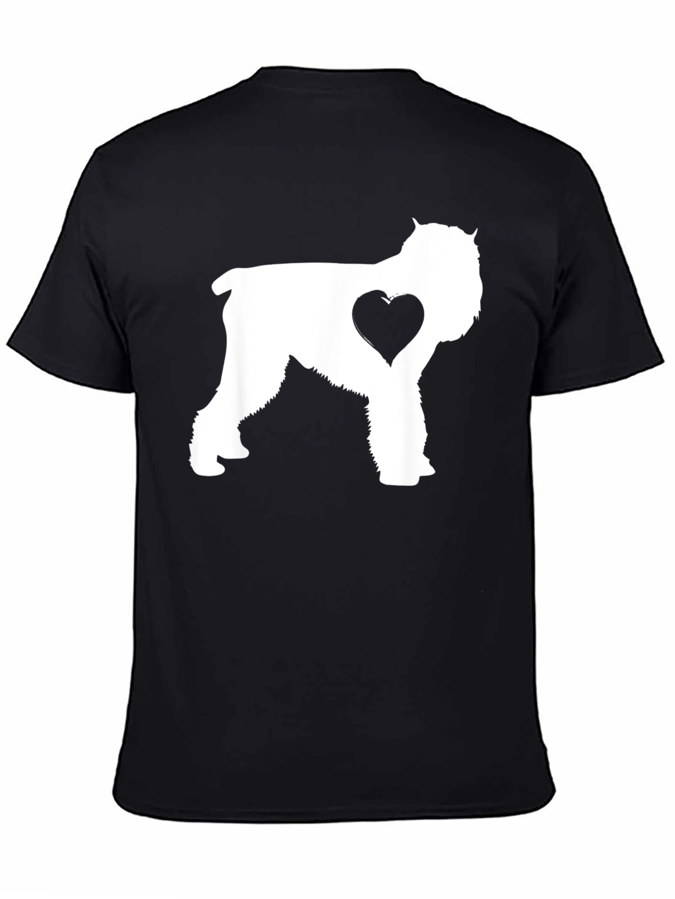 Dog Lover T-Shirt - Schnauzer Heart Graphic
