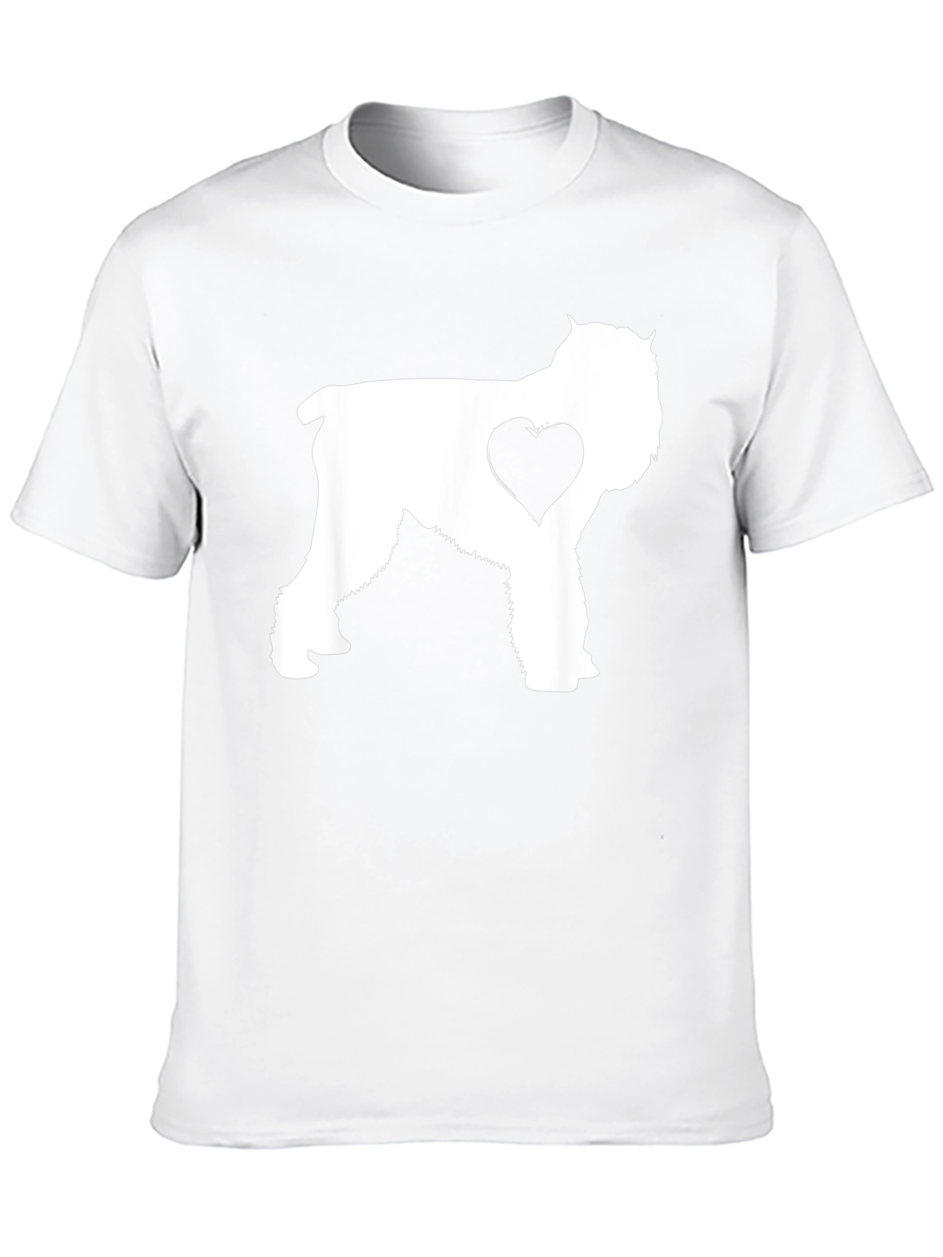 Dog Lover T-Shirt - Schnauzer Heart Graphic