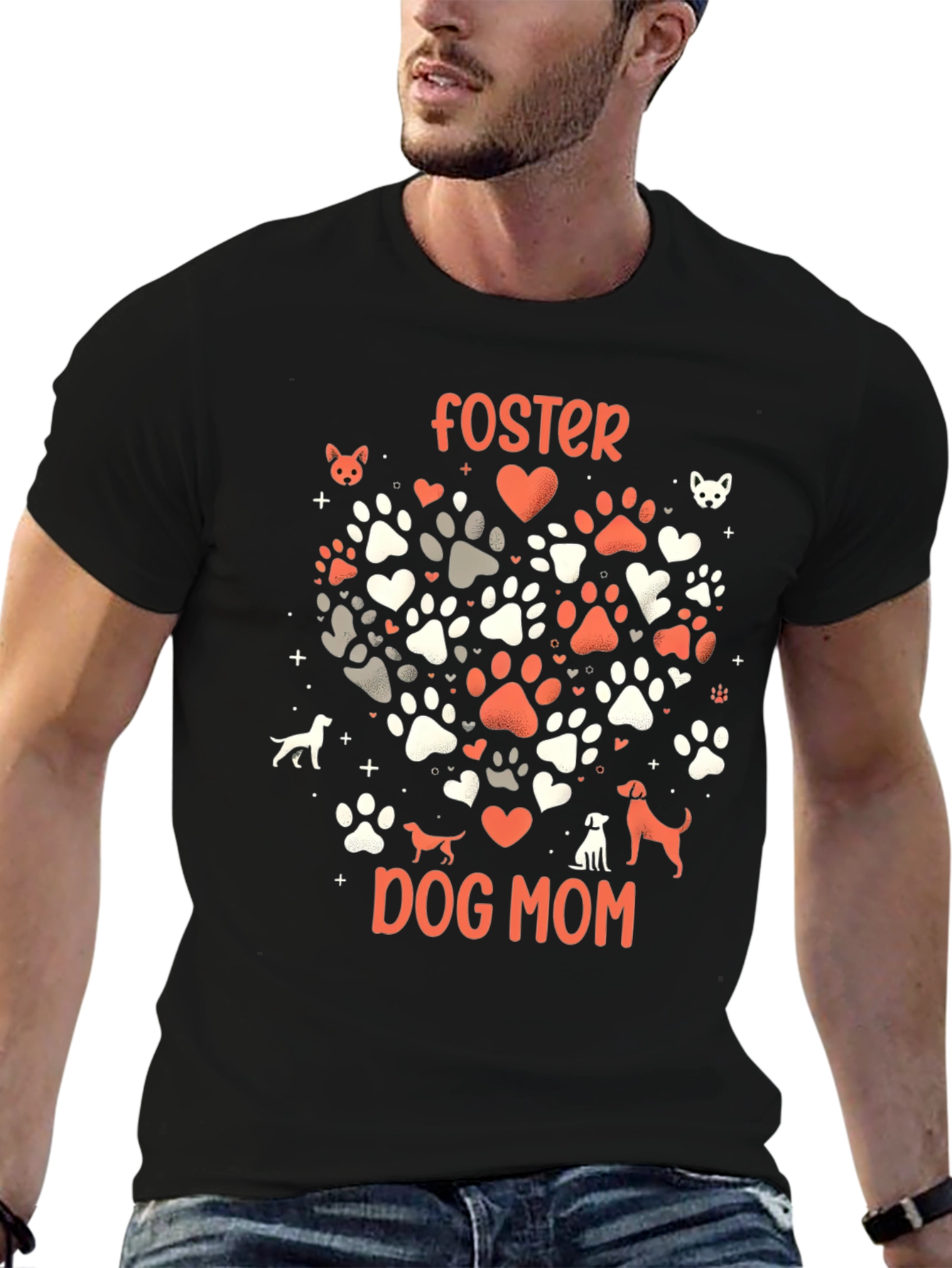 Foster Dog Mom Graphic Tee
