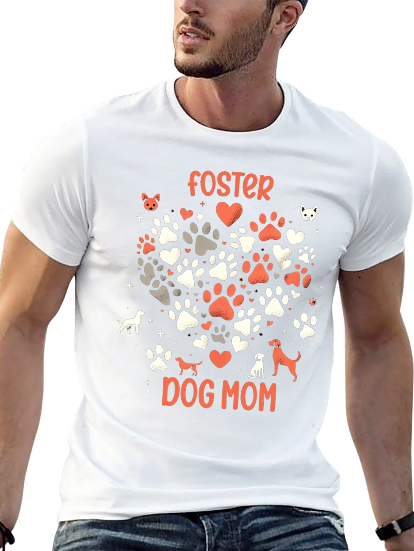 Foster Dog Mom Graphic Tee