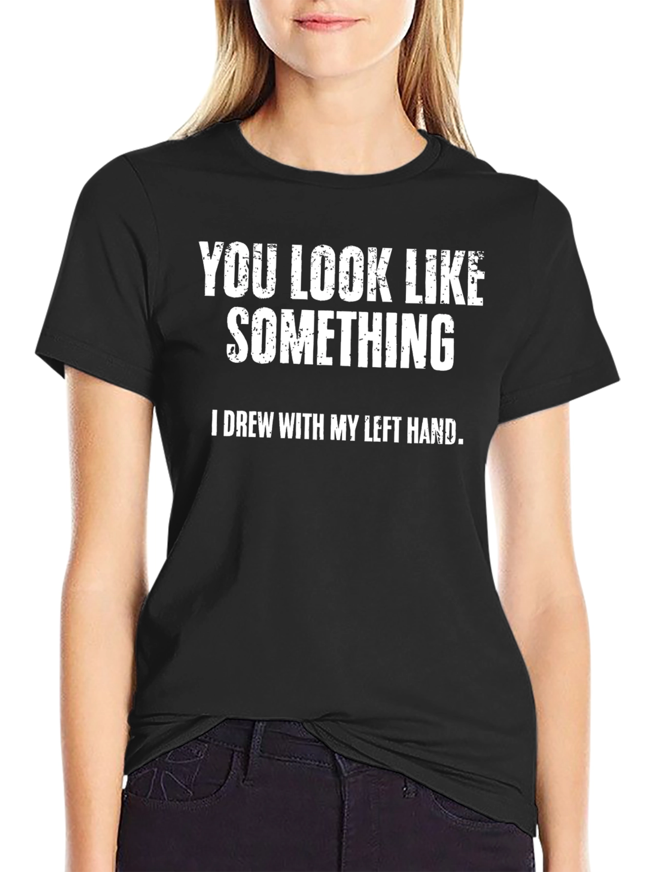 Funny Left Hand Drawing T-Shirt