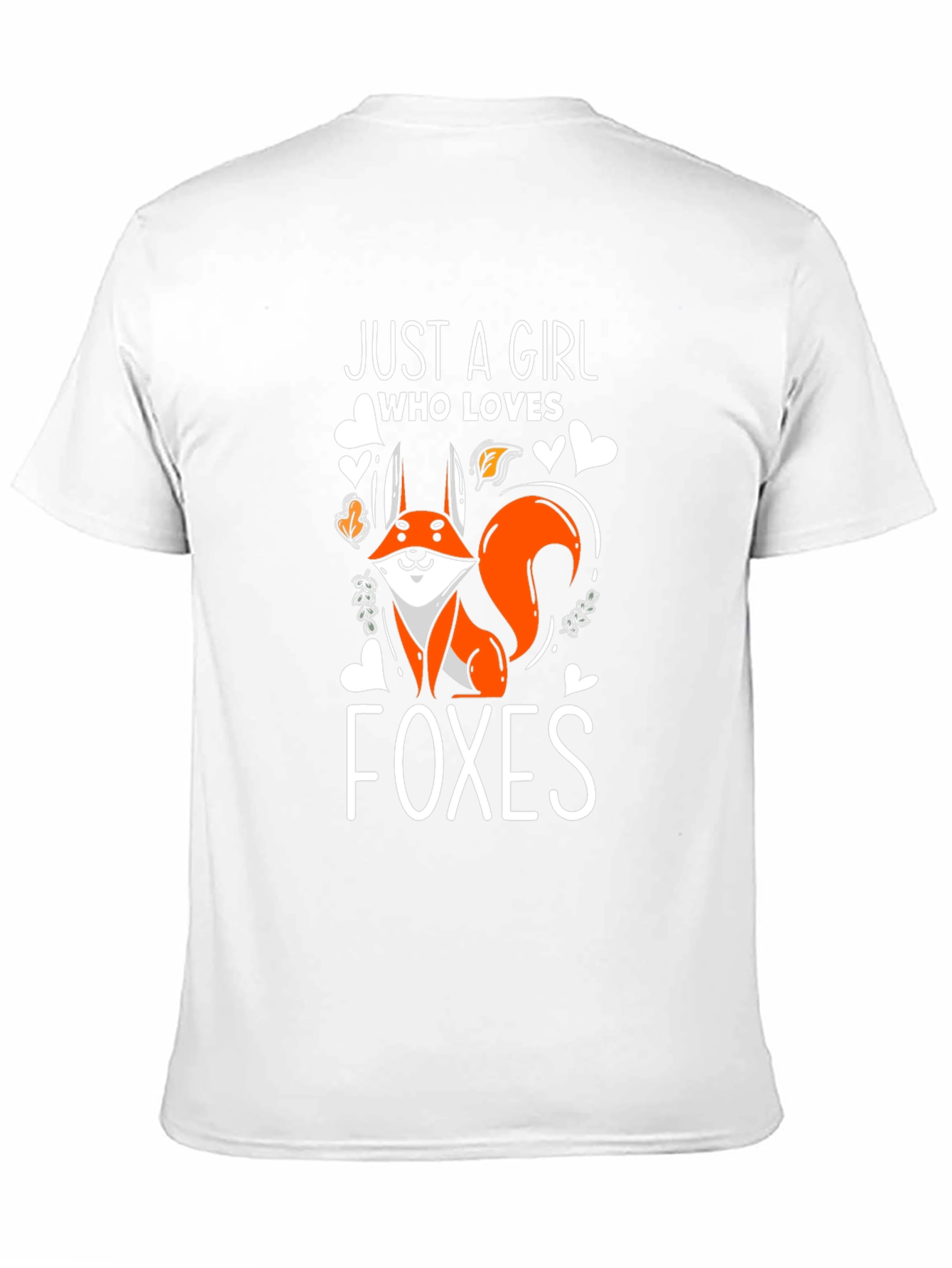 Just A Girl Who Loves Foxes Black T-Shirt