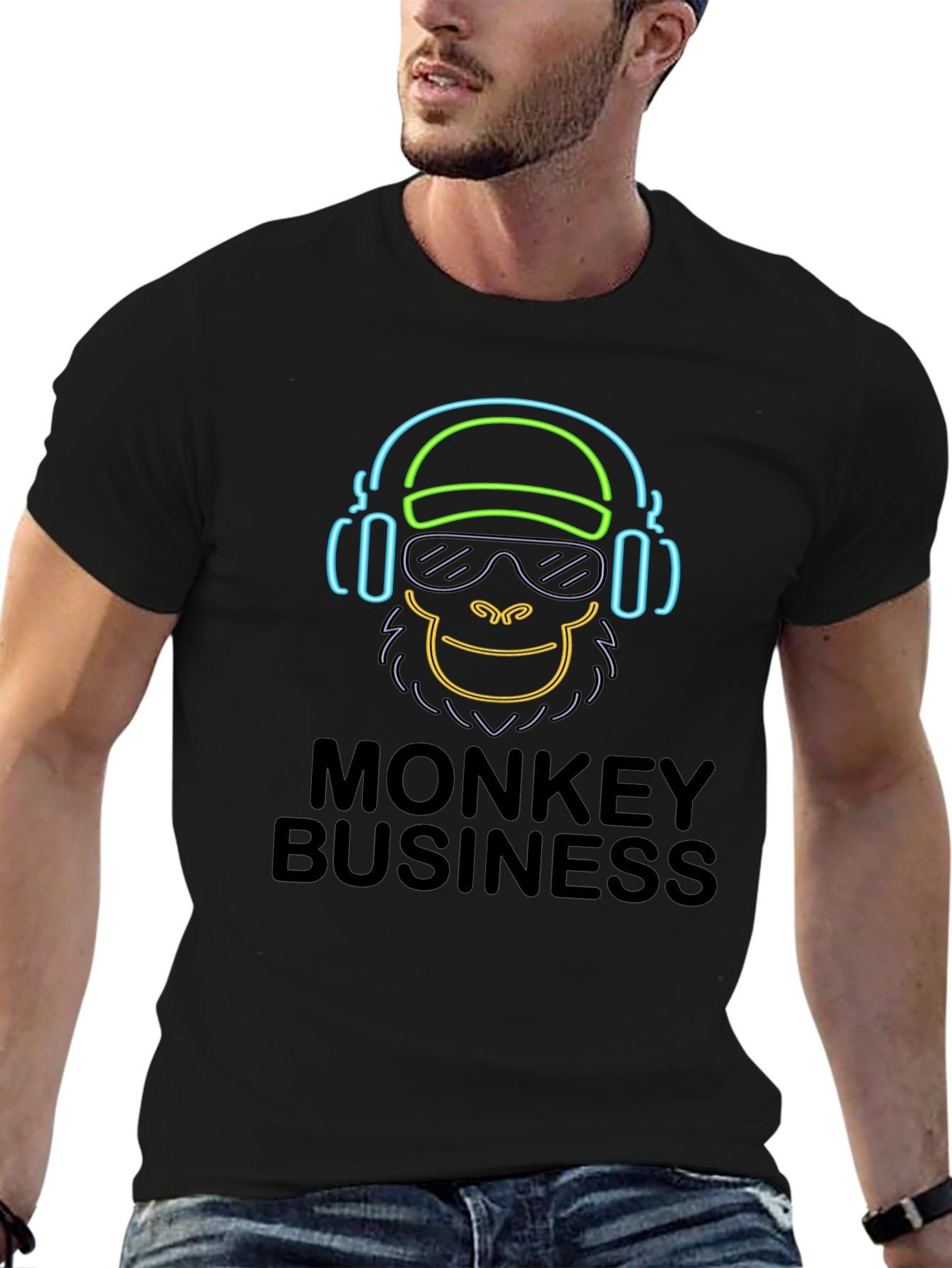 Monkey Business Graphic T-Shirt