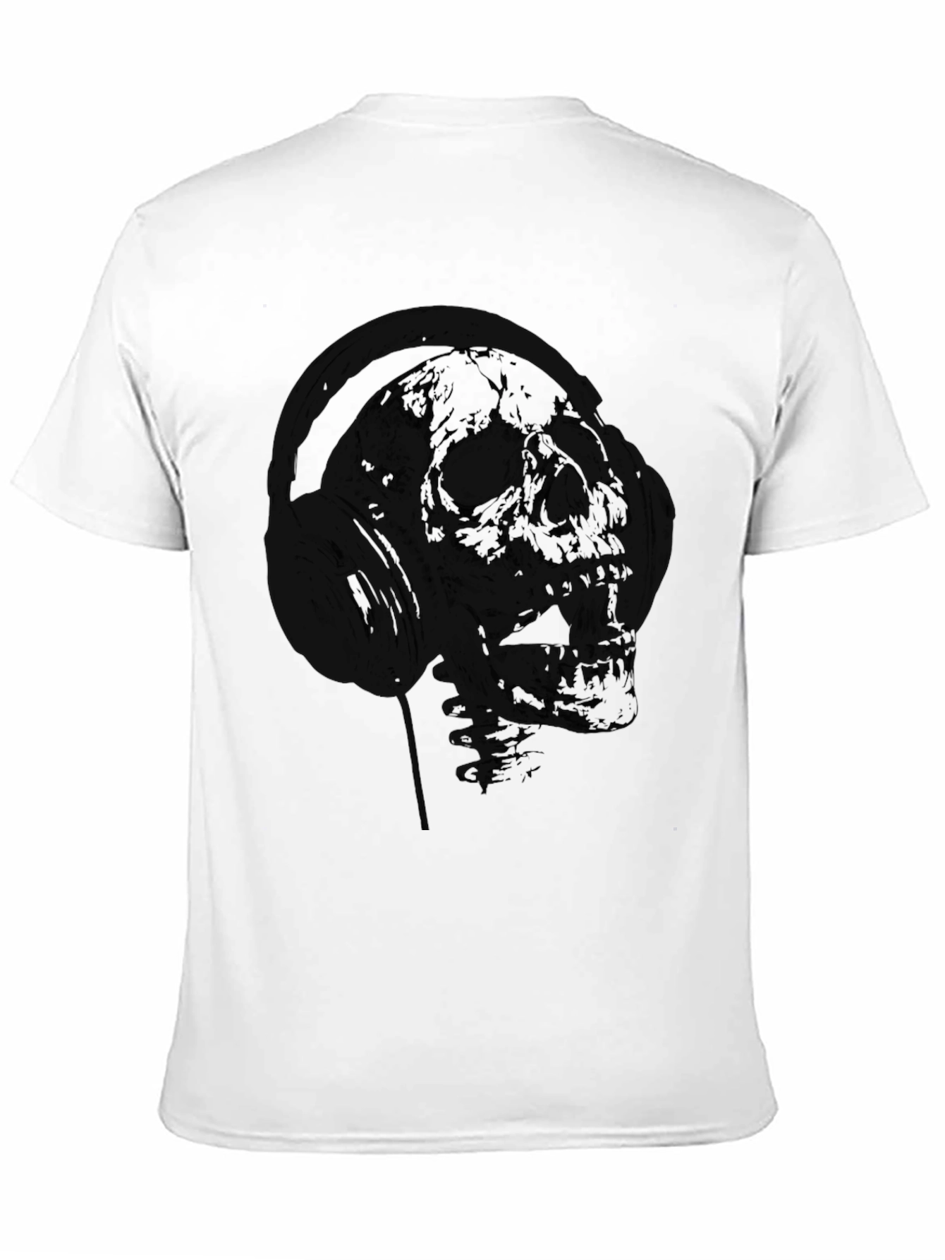 Skull Astronaut Graphic Black T-Shirt