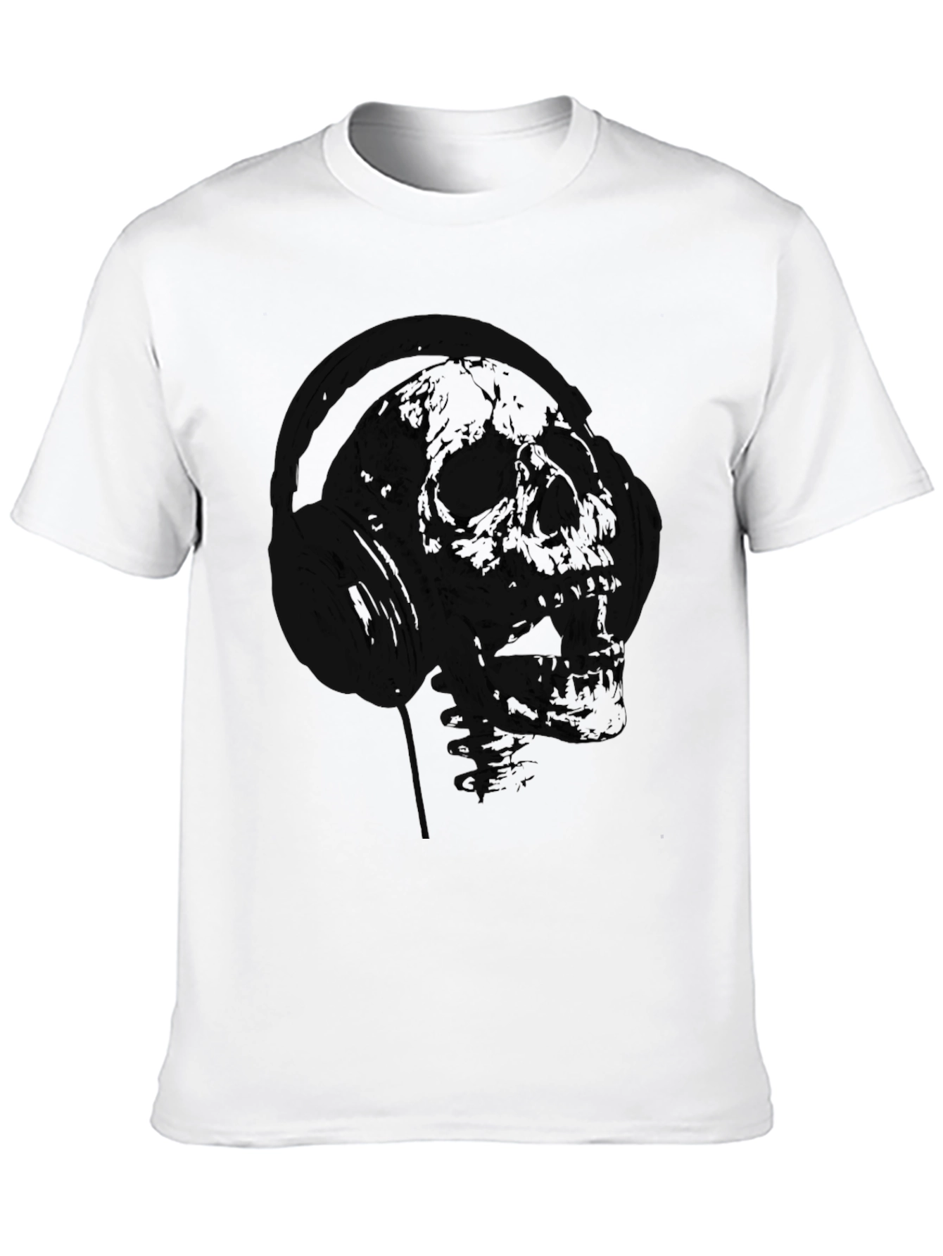 Skull Astronaut Graphic Black T-Shirt