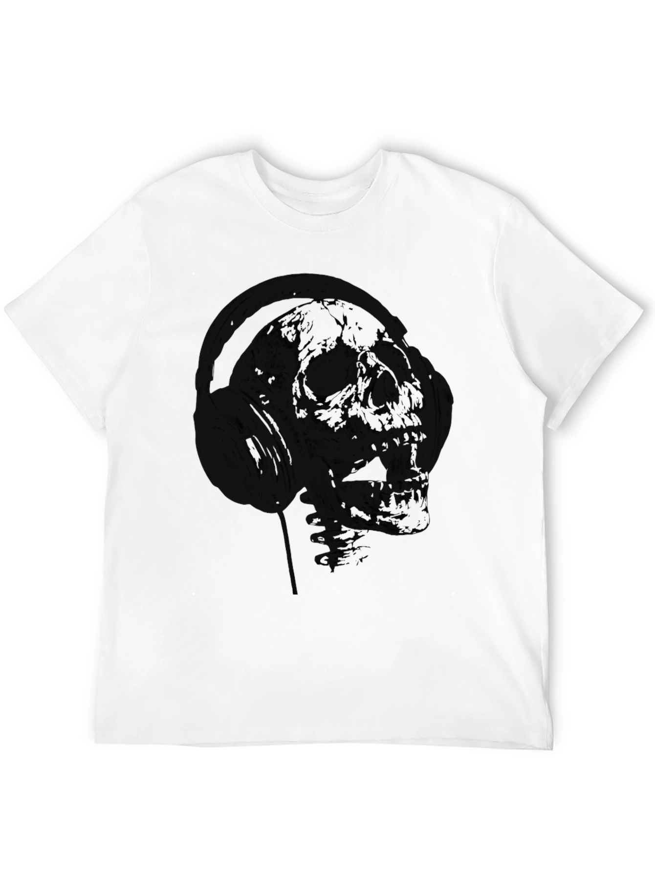 Skull Astronaut Graphic Black T-Shirt