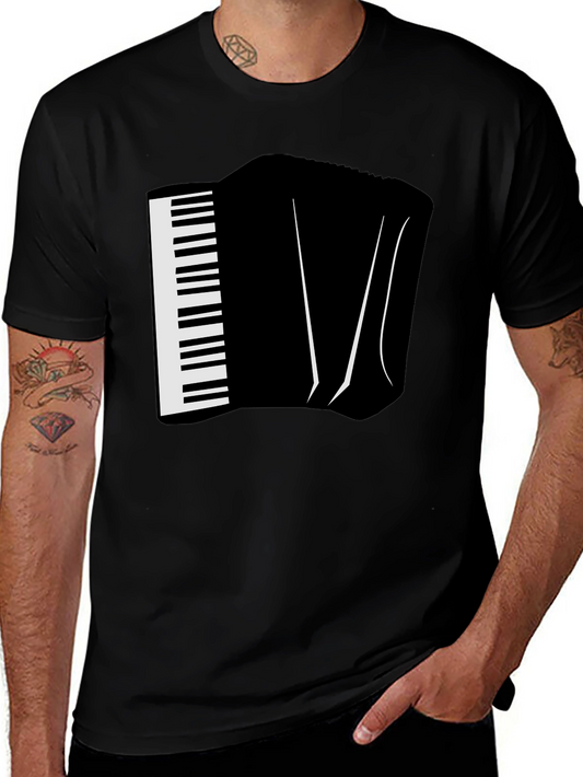 Accordion Graphic Tee - Musicians Novelty T-Shirt