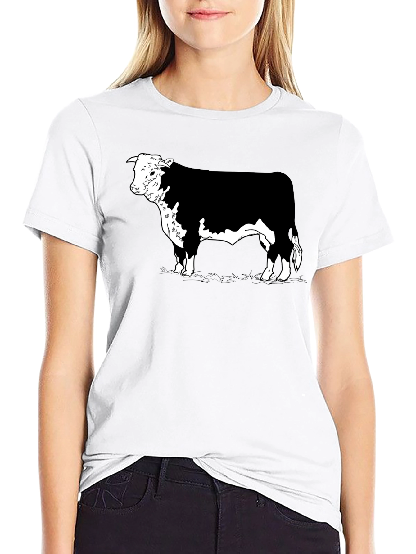 Black Hereford Bull Graphic Tee