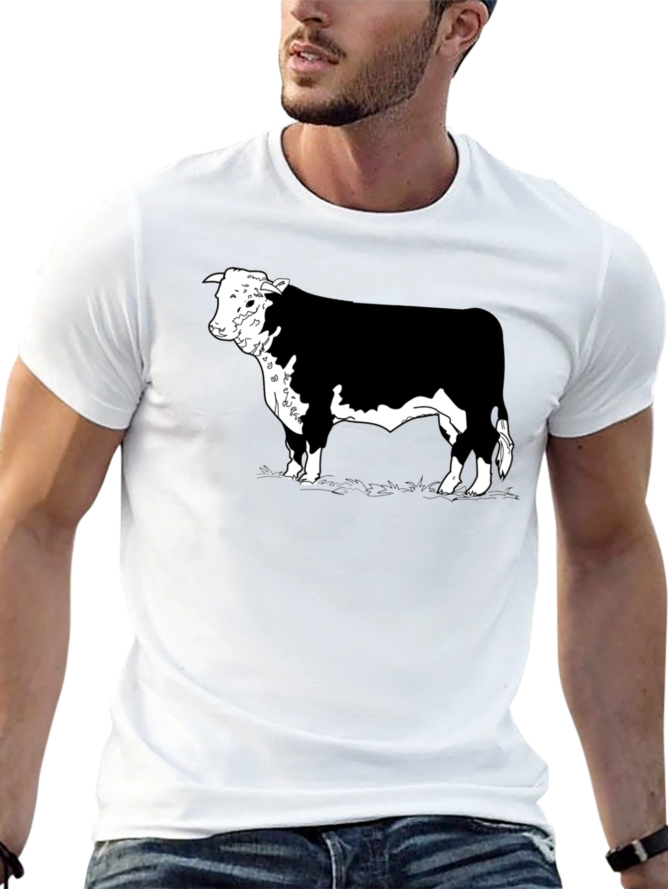 Black Hereford Bull Graphic Tee