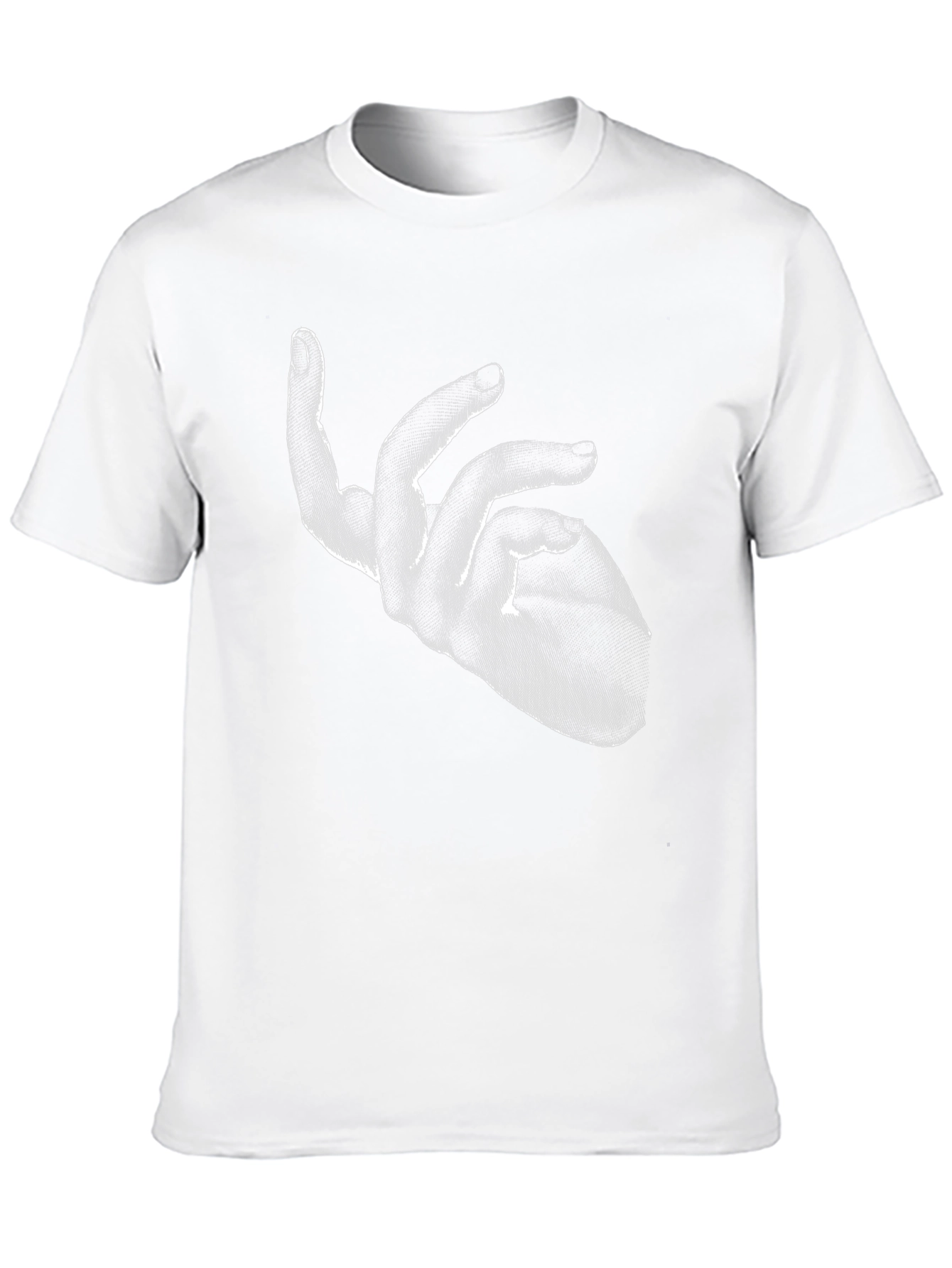 Abstract Hand Graphic Black T-Shirt