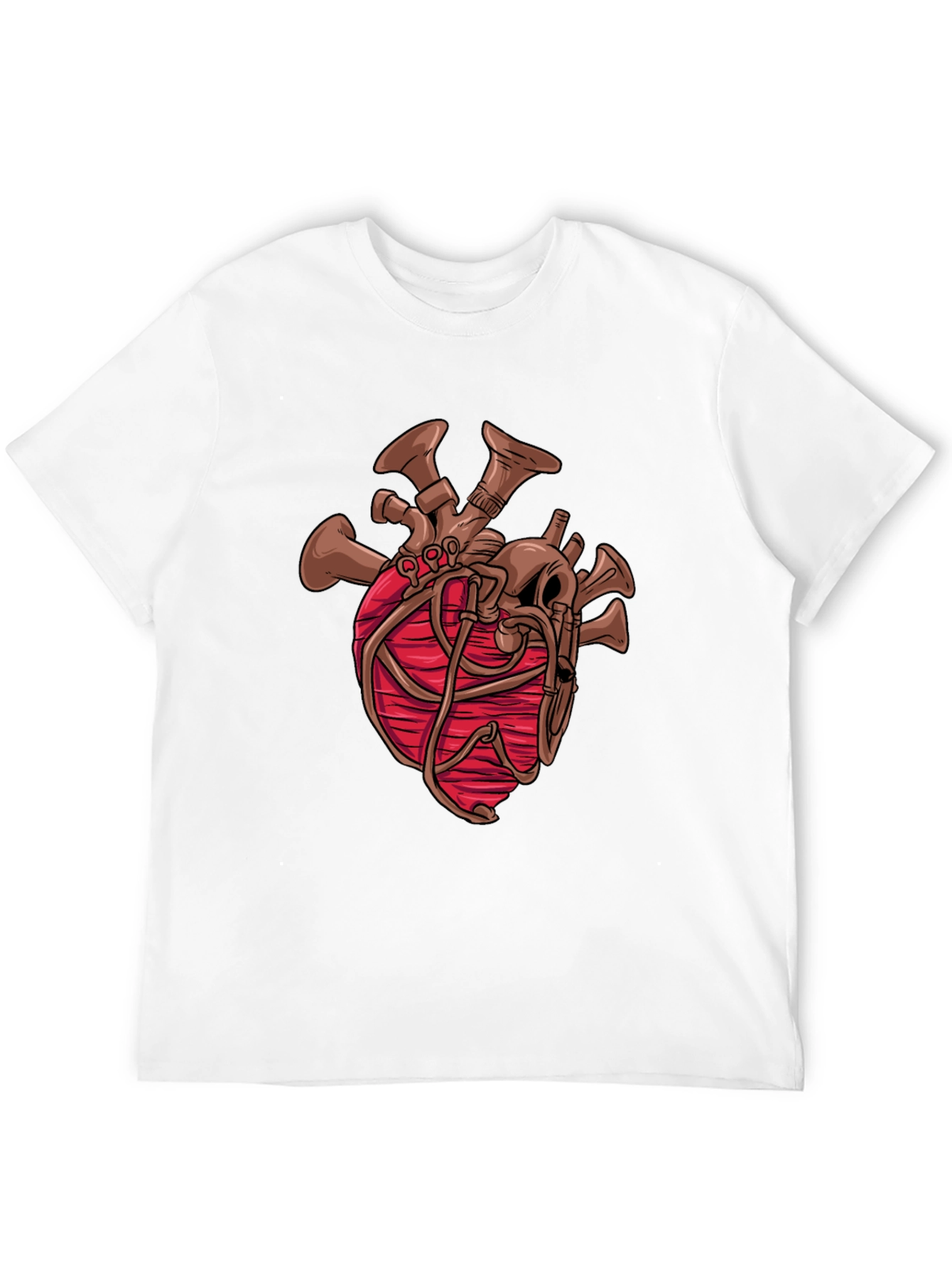 Steampunk Heart Graphic Black T-Shirt