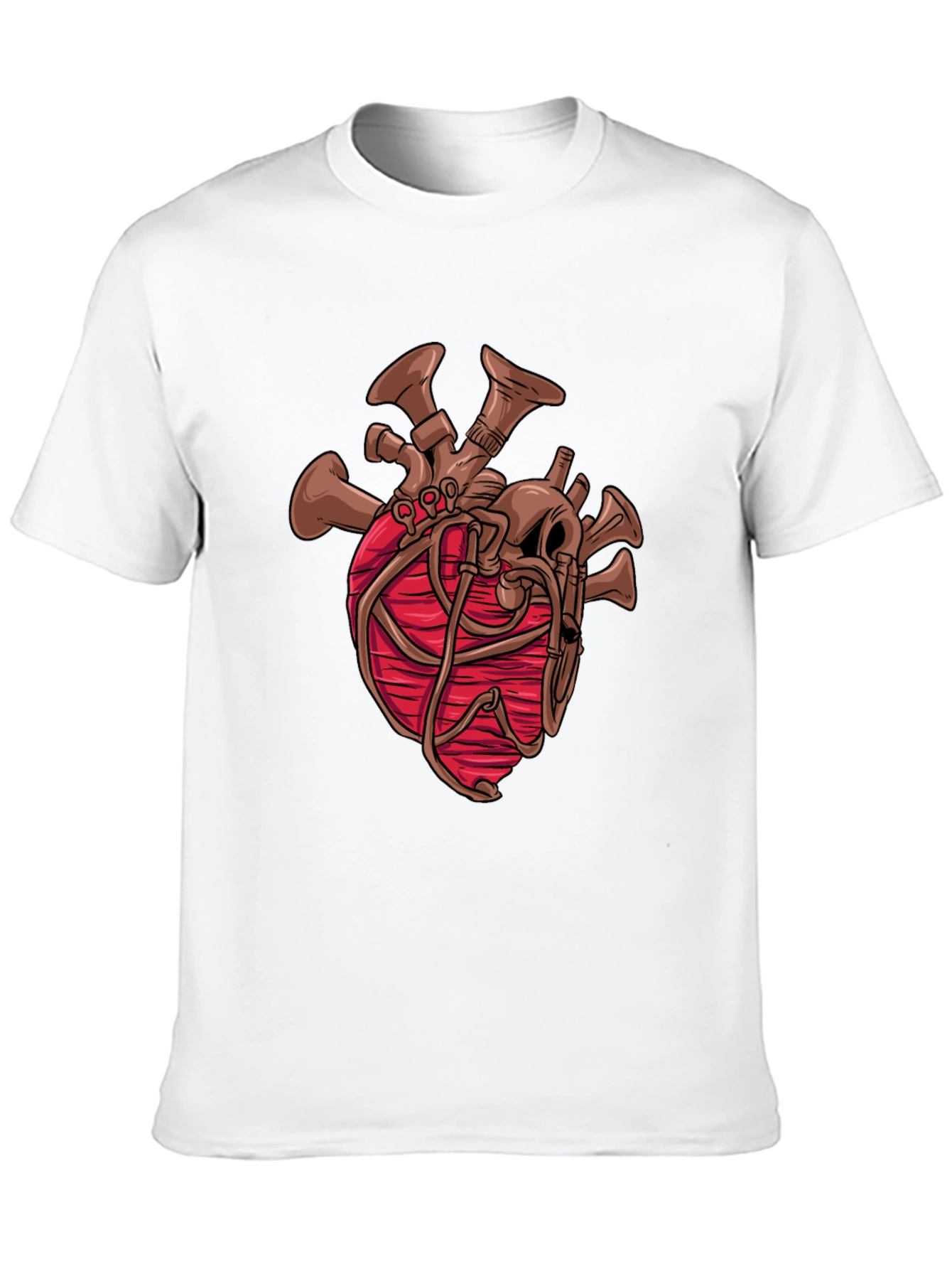 Steampunk Heart Graphic Black T-Shirt