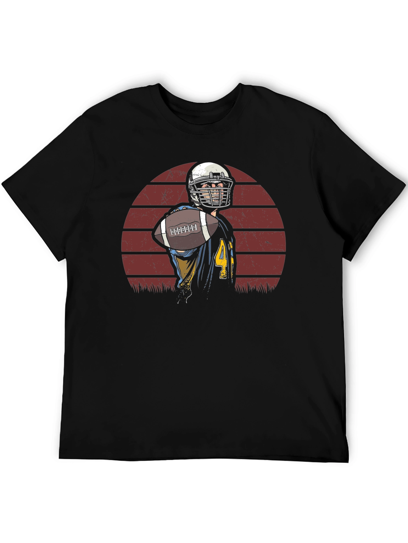 Football Player Graphic T-Shirt