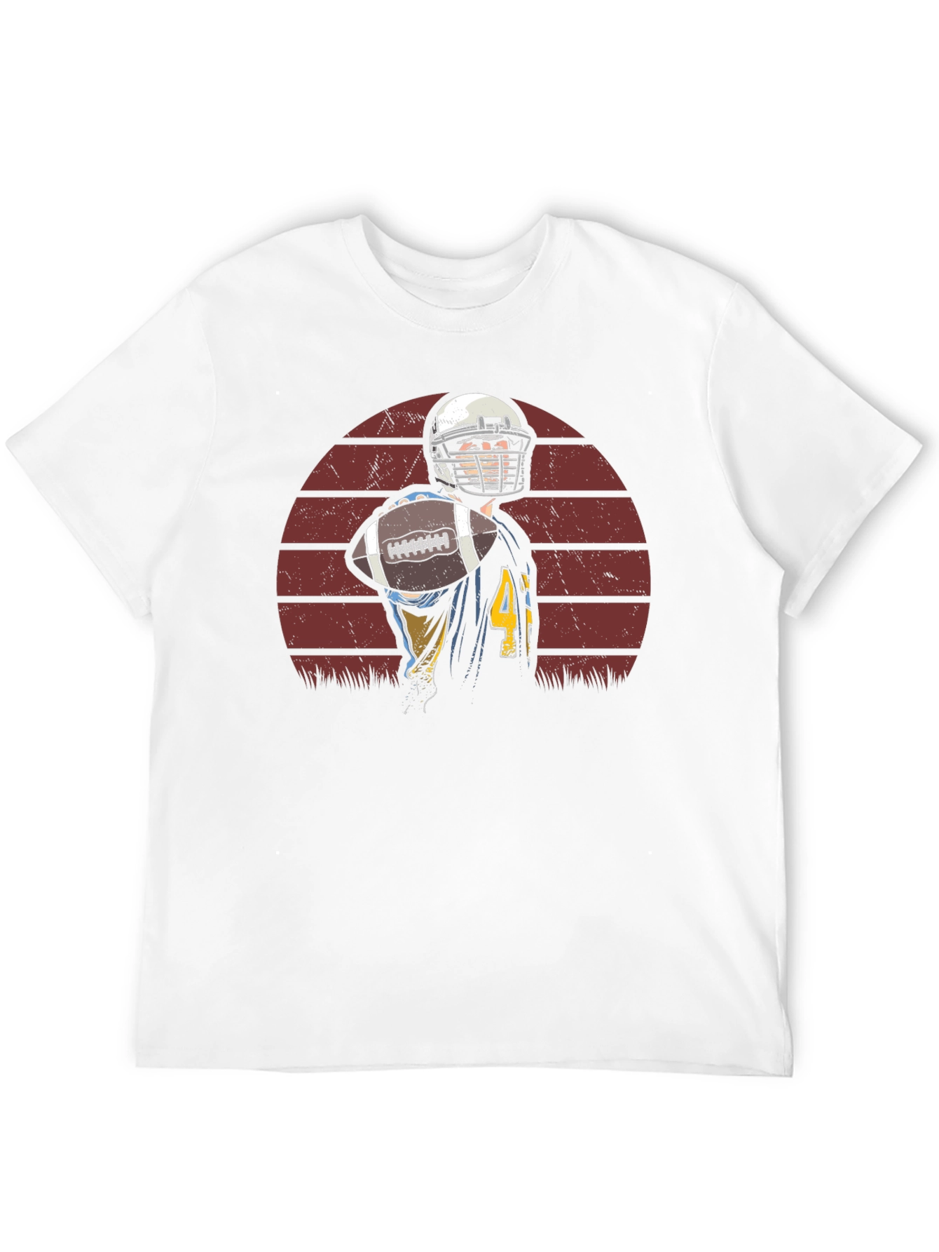 Football Player Graphic T-Shirt