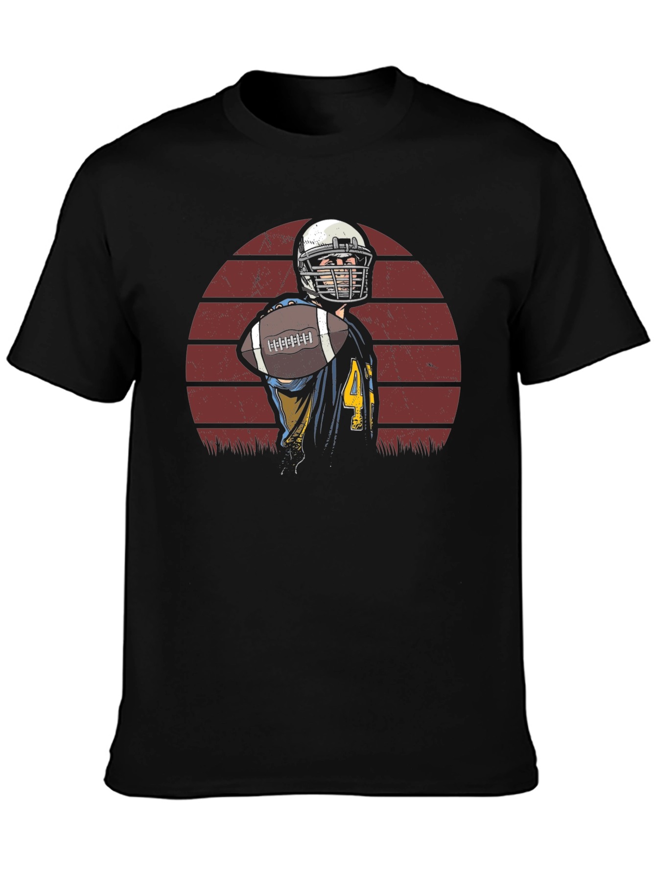 Football Player Graphic T-Shirt