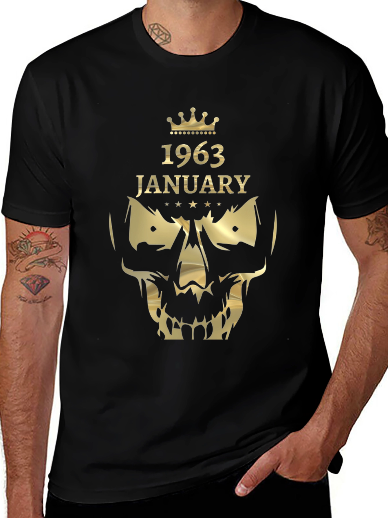 1963 January Skull Graphic T-Shirt