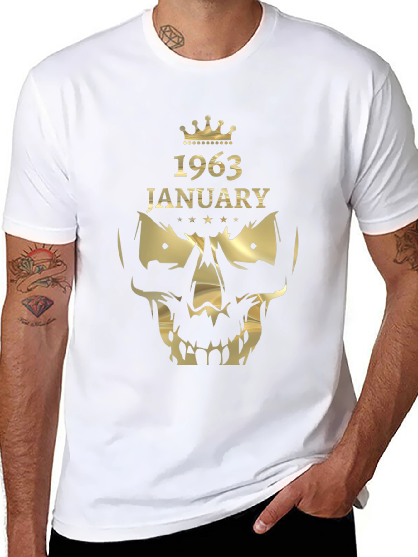 1963 January Skull Graphic T-Shirt