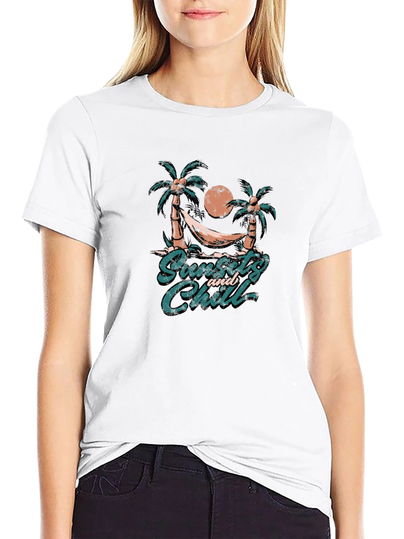 Sunset and Chill Graphic T-Shirt