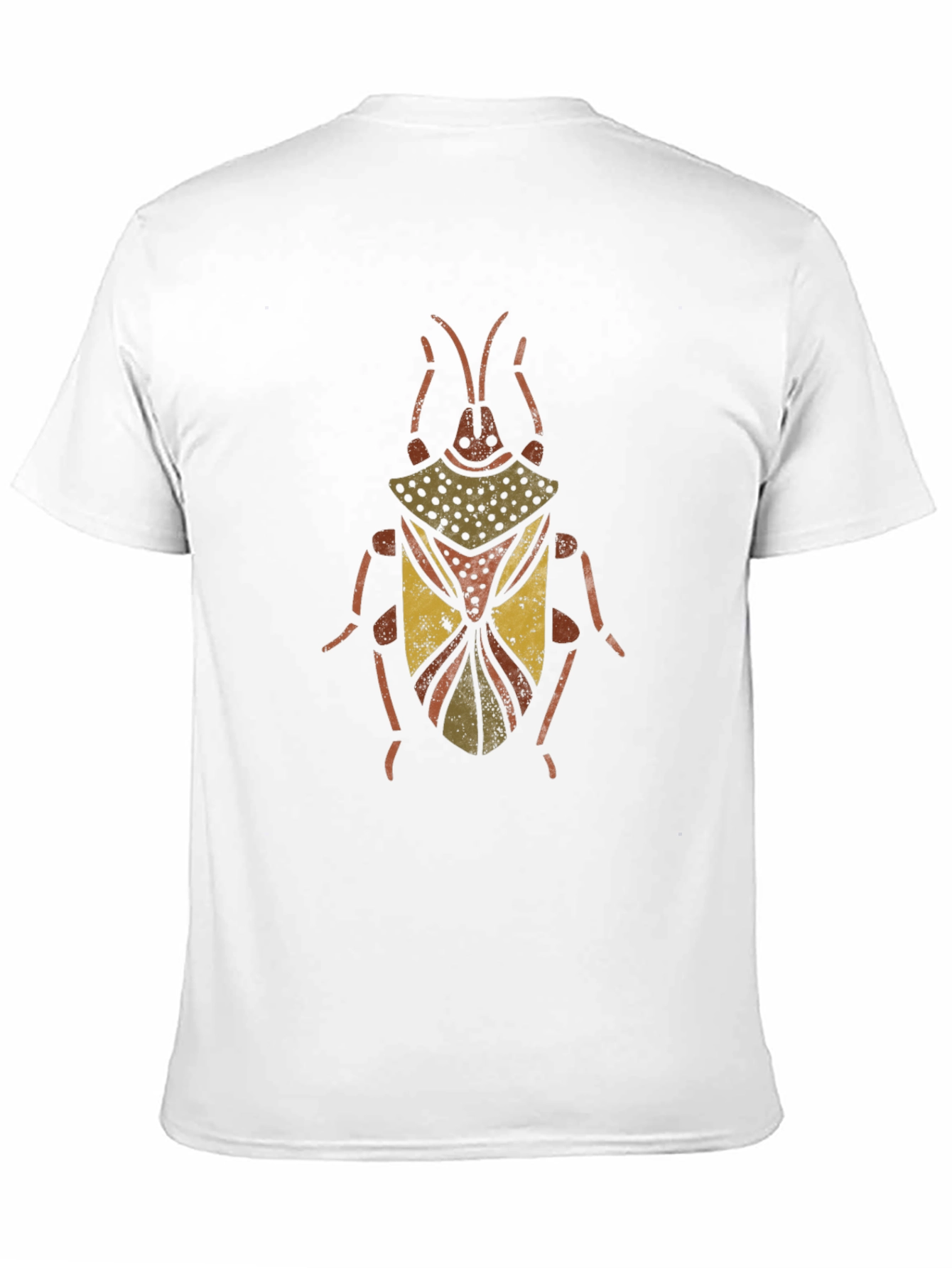 Unique Beetle Graphic Print Black T-Shirt