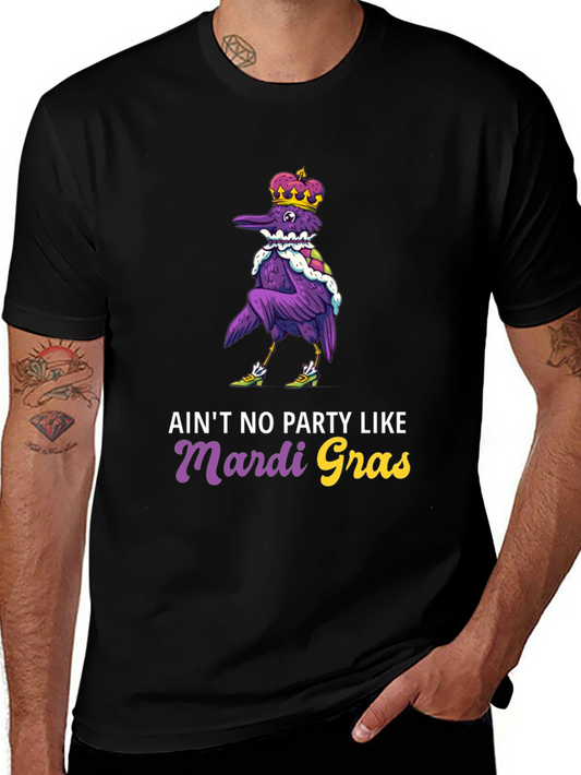 Mardi Gras Party Raven T-Shirt