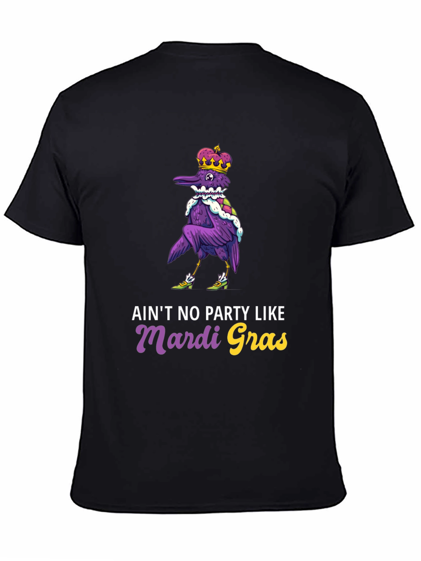Mardi Gras Party Raven T-Shirt