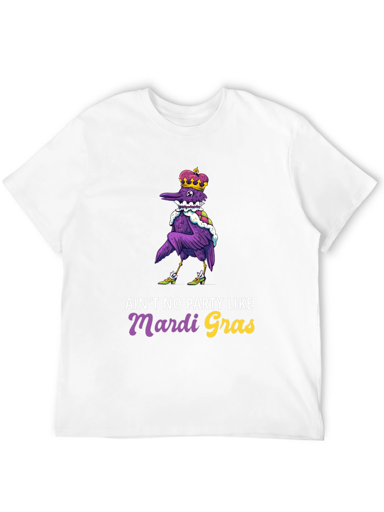 Mardi Gras Party Raven T-Shirt