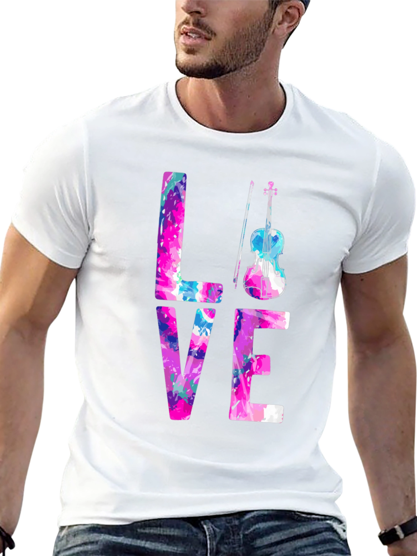 Violin Love T-Shirt - Music Lovers Tee