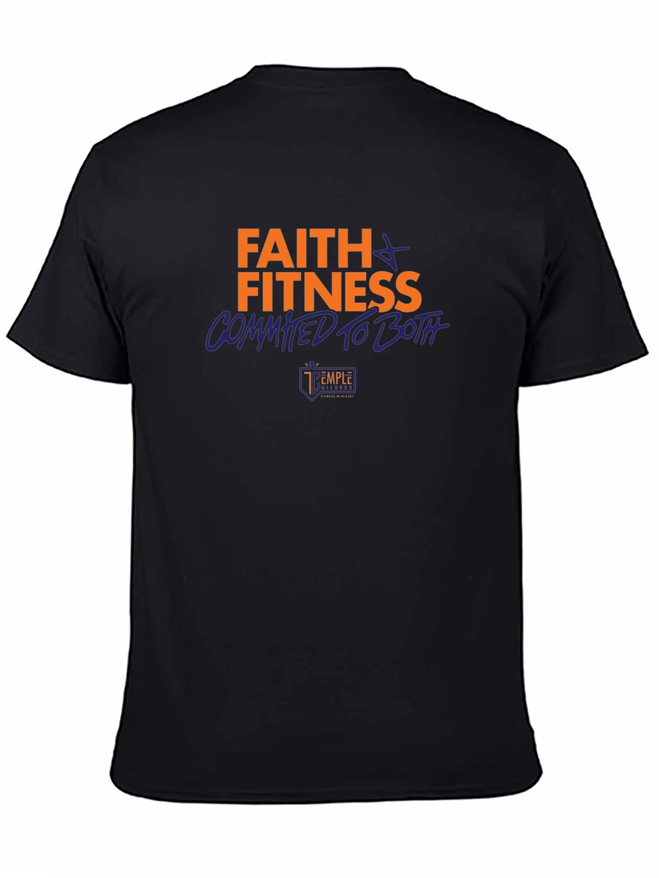 Faith & Fitness Graphic Tee - Black