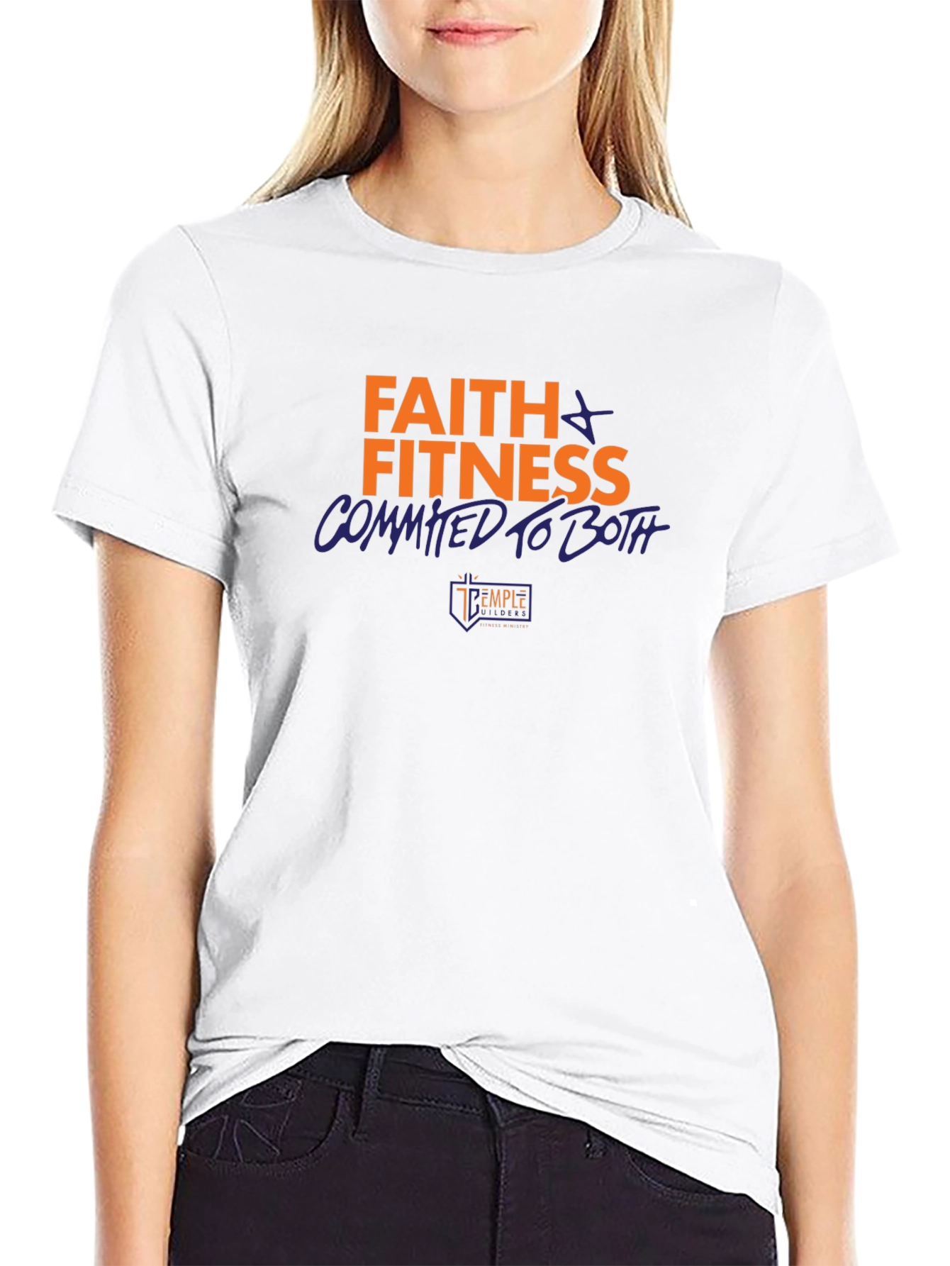 Faith & Fitness Graphic Tee - Black
