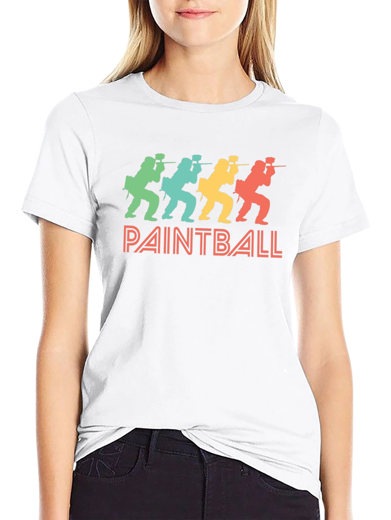 Retro Paintball Graphic T-Shirt
