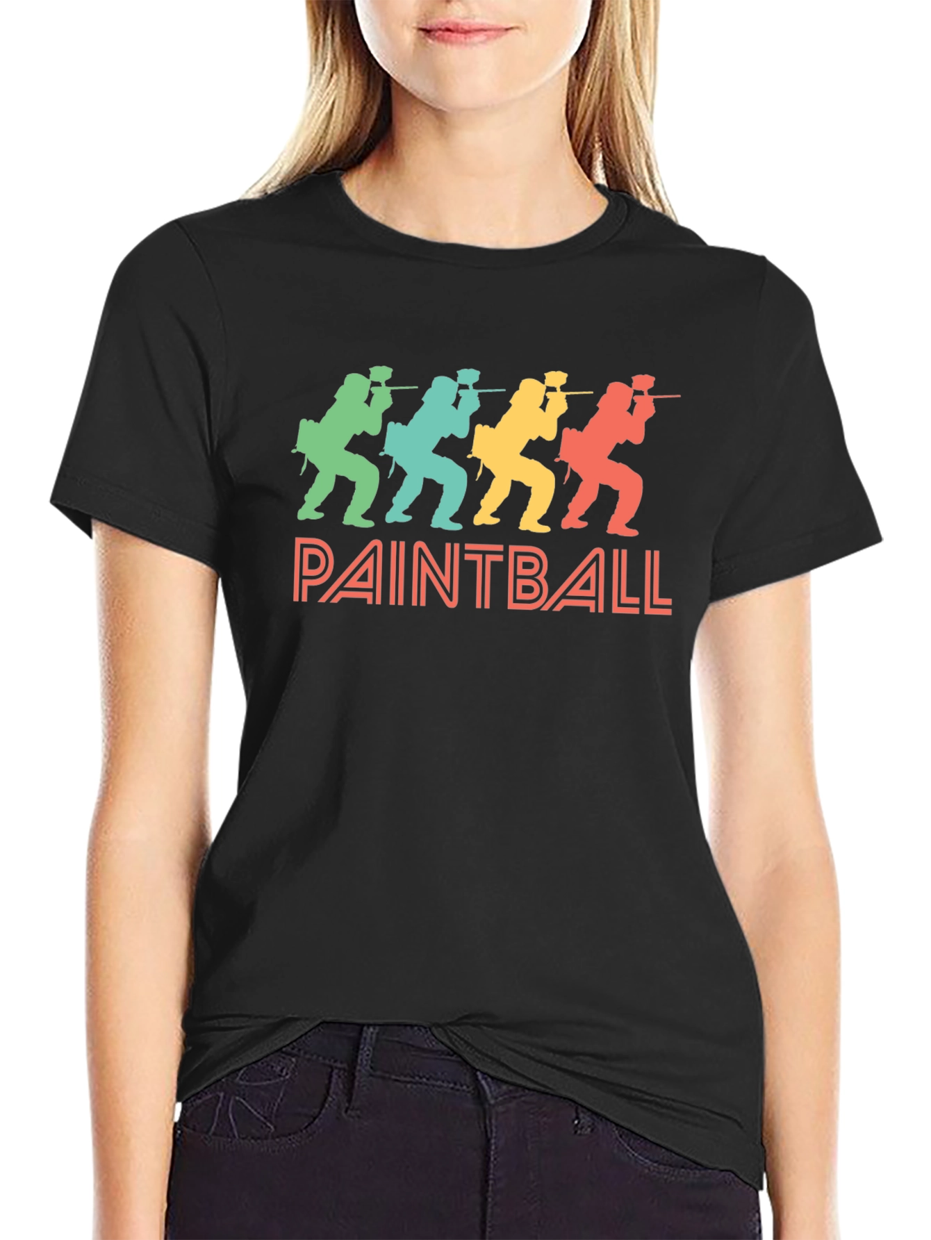 Retro Paintball Graphic T-Shirt
